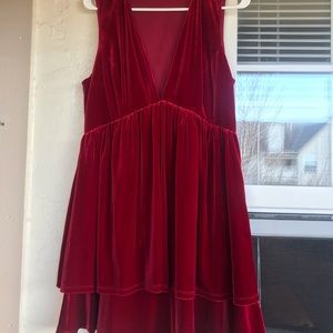 Gianni Bini Red Velvet Dress